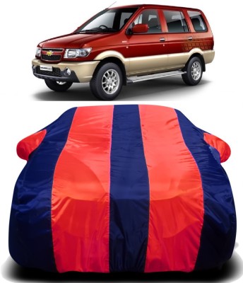 JBR Car Cover For Chevrolet Tavera (With Mirror Pockets)(Blue, Red)