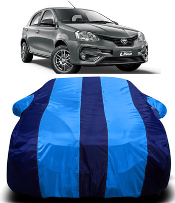 V VINTON Car Cover For Toyota Etios Liva (With Mirror Pockets)(Blue)