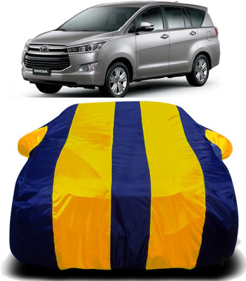 Swarish Car Cover For Toyota Innova (With Mirror Pockets)(Yellow, Blue)