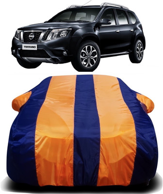 AXLOZ Car Cover For Nissan Terrano (With Mirror Pockets)(Multicolor)