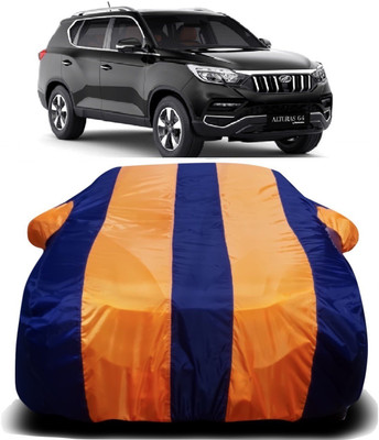 V VINTON Car Cover For Mahindra XUV 700 (With Mirror Pockets)(Orange, Blue)