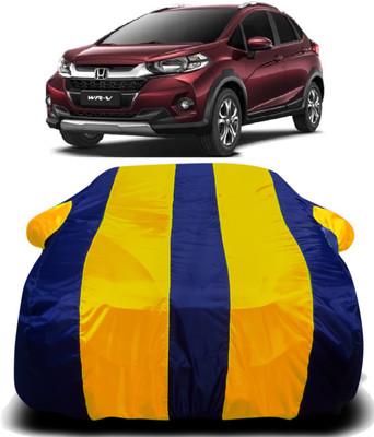 PVSTAR Car Cover For Honda WR-V (With Mirror Pockets)(Yellow, Blue)