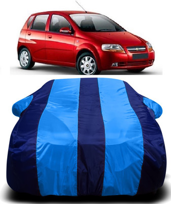V VINTON Car Cover For Chevrolet Aveo Uva (With Mirror Pockets)(Blue)