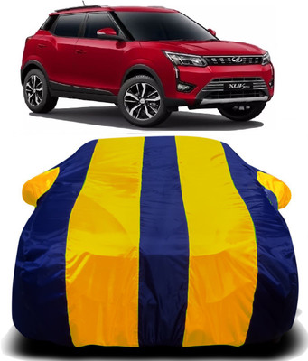 V VINTON Car Cover For Mahindra XUV 300 (With Mirror Pockets)(Yellow, Blue)
