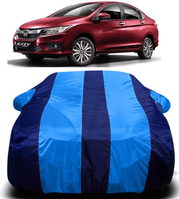 V VINTON Car Cover For Honda City i-Vtec (With Mirror Pockets)(Blue)