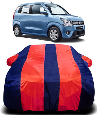 R Rayvin Star Car Cover For Maruti Suzuki WagonR (With Mirror Pockets)(Multicolor)
