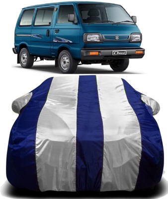 THE REAL ARV Car Cover For Maruti Suzuki Omni (With Mirror Pockets)(White, Blue)