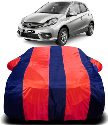 S Shine Max Car Cover For Honda Brio (With Mirror Pockets)(Multicolor)