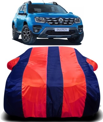 V VINTON Car Cover For Renault Duster (With Mirror Pockets)(Red, Blue)