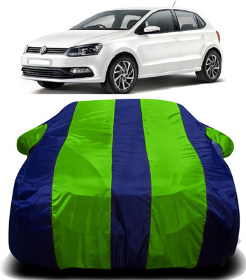 V VINTON Car Cover For Volkswagen Polo GT (With Mirror Pockets)(Green, Blue)