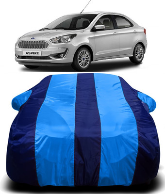 Swarish Car Cover For Ford Aspire (With Mirror Pockets)(Blue)