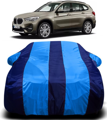 R Rayvin Star Car Cover For BMW X1 (With Mirror Pockets)(Blue)
