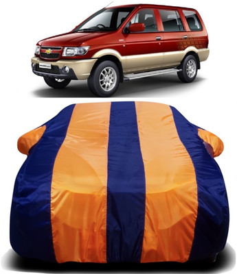 AXLOZ Car Cover For Chevrolet Tavera (With Mirror Pockets)(Multicolor)