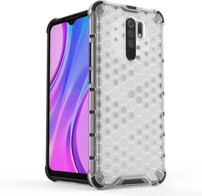 Febelo Back Cover for Redmi 9 Prime, Poco M2  (Transparent, Grip Case)
