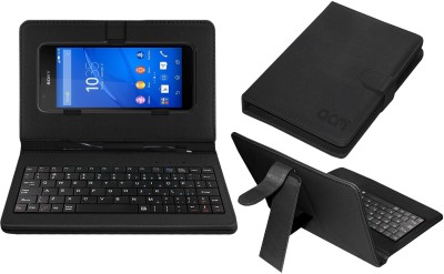 ACM Keyboard Case for Sony Xperia E4g(Black, Cases with Holder, Pack of: 1)