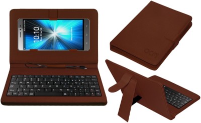 ACM Keyboard Case for Celkon Diamond 4g Plus(Brown, Cases with Holder, Pack of: 1)