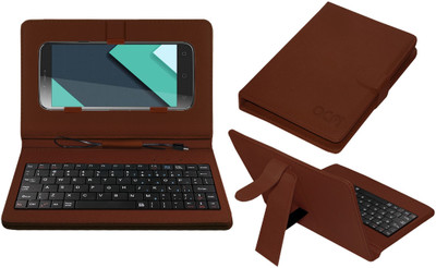 ACM Keyboard Case for Karbonn Quattro L50(Brown, Cases with Holder, Pack of: 1)