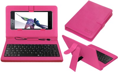 ACM Keyboard Case for OPPO Neo 7(Pink, Cases with Holder, Pack of: 1)