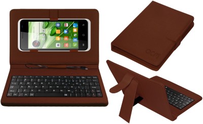 ACM Keyboard Case for Spice Xlife 451q(Brown, Cases with Holder, Pack of: 1)