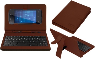 ACM Keyboard Case for Iball Andi 5h Quadro(Brown, Cases with Holder, Pack of: 1)