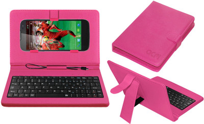 ACM Keyboard Case for Xolo Q2500(Pink, Cases with Holder, Pack of: 1)