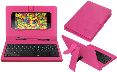 ACM Keyboard Case for Gionee Elife E3(Pink, Cases with Holder, Pack of: 1)