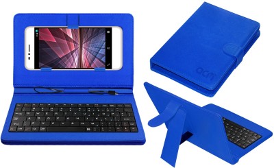 ACM Keyboard Case for Intex Aqua S7(Blue, Cases with Holder, Pack of: 1)