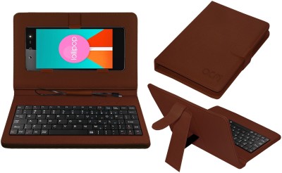 ACM Keyboard Case for Micromax Selfie 3(Brown, Cases with Holder, Pack of: 1)