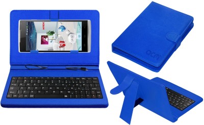 ACM Keyboard Case for Intex Aqua I7(Blue, Cases with Holder, Pack of: 1)