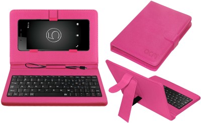 ACM Keyboard Case for Micromax Canvas Silver 5 Q450(Pink, Cases with Holder, Pack of: 1)