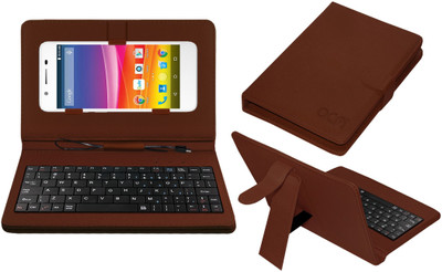 ACM Keyboard Case for Micromax Canvas Knight 2 E471(Brown, Cases with Holder, Pack of: 1)