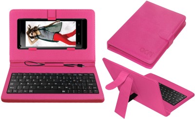 ACM Keyboard Case for Celkon Millennium Vogue Q455(Pink, Cases with Holder, Pack of: 1)