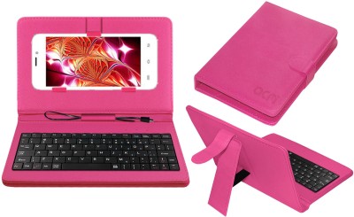 ACM Keyboard Case for Intex Aqua Q8(Pink, Cases with Holder, Pack of: 1)