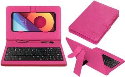 ACM Keyboard Case for Lg Q6(Pink, Cases with Holder, Pack of: 1)