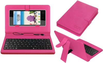 ACM Keyboard Case for Intex Aqua N17(Pink, Cases with Holder, Pack of: 1)