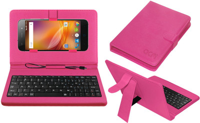 ACM Keyboard Case for Zte Blade V6(Pink, Cases with Holder, Pack of: 1)