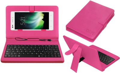 ACM Keyboard Case for Lava Pixel V2(Pink, Cases with Holder, Pack of: 1)