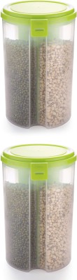 SILVER SHINE Plastic Grocery Container  - 750 ml(Pack of 2, Green)