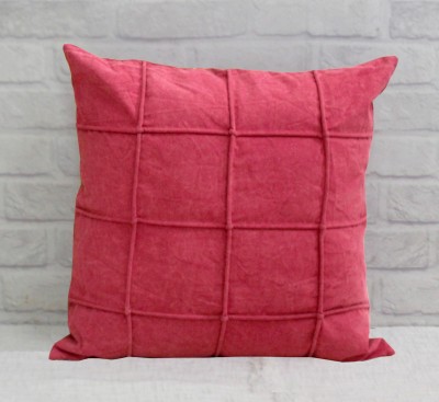 Dekor World Plain Cushions & Pillows Cover(Pack of 2, 40 cm*40 cm, Red)