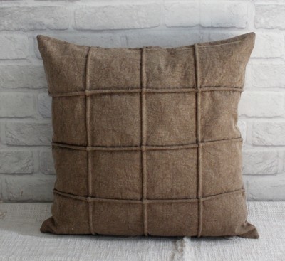 Dekor World Plain Cushions & Pillows Cover(Pack of 2, 40 cm*40 cm, Brown)