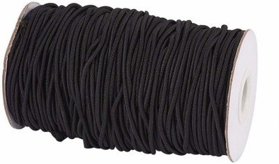 PANKSHRI ENTERPRISE Elastic Thread and Cord Black Elastic(10 m)