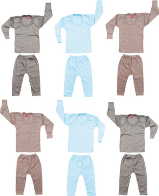 ATXP Top - Pyjama Set For Boys & Girls(Multicolor, Pack of 6)