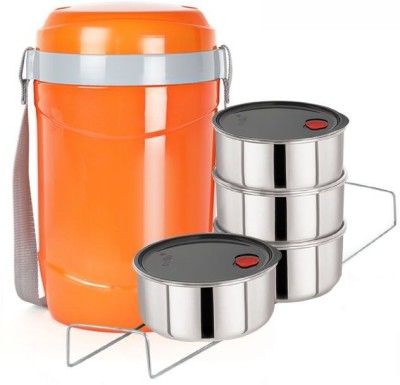 cello Hot Express insulated lunchbox 4 container orange 4 Containers Lunch Box(1000 ml, Thermoware)