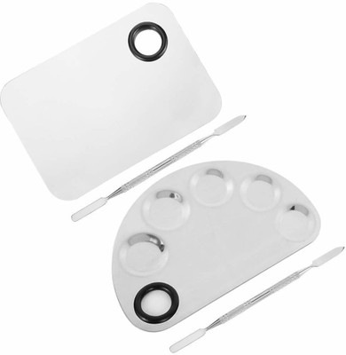 SKINPLUS 2 PC.. MIXING STAINLESS STEEL PALETTE WITH SPATULA … (PACK OF 2)