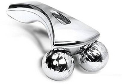 UZAN 3D MASSAGER Y Shape Aluminium Massager 3D Y Shape Aluminium Big Roller Micro Current Skin Face Massager Massager(steel)
