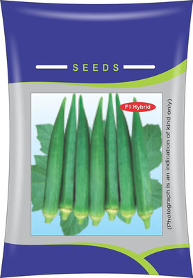 ActrovaX Heirloom Red Okra High Yielding Vegetable [2000 Seeds] Seed(2000 per packet)