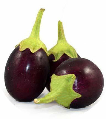 VibeX ™ XII-995-Brinjal Small Chu Chu F1 Hybrid Vegetable Seeds Seed(125 per packet)