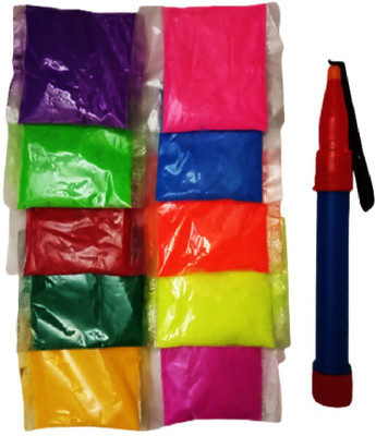 HODM Pack of 10 Rangoli Powder(Multicolor)