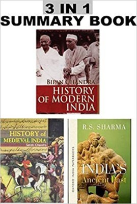 History Combos Books For Upsc And Other Exam Modern India+Medival India + Ancient Past (English)(Paperback, Genric)