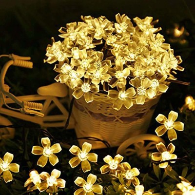 ravariya graphics 16 LEDs 3 m Yellow Steady Flower Rice Lights(Pack of 1)